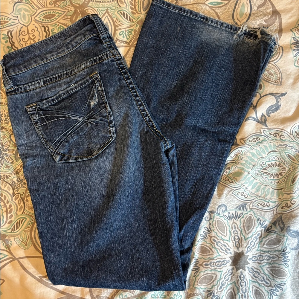 Silver Jeans Dark Blue Straight Leg Women's Jeans